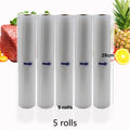 5 Rolls/Lot Food vacuum sealer Storage saver bags Vacuum 5 size Bags For Kitchen Vacuum Sealer to keep food fresh