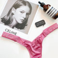 Sexy T-pants Letter PINK BLING Rhinestone Fashion Funhigh Waist Silk Fitness Traceless Women's Underwear Thong Panties G String