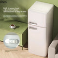 ZMLrefrigerator household mini small refrigerator double door office energy saving power saving bass