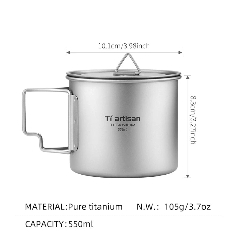 Tiartisan Outdoor Titanium Lightweight Portable Tea - Visuel 13 | SAMAG
