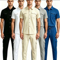 Men's Matching Sets: Waffle Knit Outfit & Light Coats | SAMAG