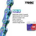 TANKE Bike Chain S8 S9 S10 S11 S12 MTB Road Bicycle Chains,Variable Speed Chain 116/126L High Quality Current Cycling Accessorie