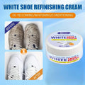 White Shoe Care Cream, Polishing and Whitening Cleaner for Sneakers, Sports Shoes and Canvas Shoes