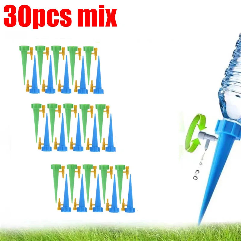 Automatic Drip Irrigation Watering System Plant Dripper Spike Kits Garden Self Watering Planter Insert Plant Watering Devices