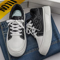 Spring New Men's Shoes, Lightweight Shoes, Trendy and Versatile, Large Size White Shoes, Thick-Soled Casual Sports Sneakers