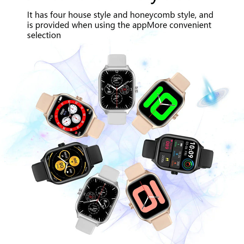 2025 Smart Watch Android IOS Phone 2.01 Inch Color Screen Bluetooth Answer Call Fitness Watches Tracker Smartwatch Women Men
