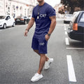 Men's Clothing Summer Suit CR7 Sports Comfortable Breathable Mesh Running Sets Jogging Fitness Tracksuit T - View 4 | SAMAG