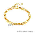 Goxygen Dainty Silver Color Stackable Bracelet Stainless Steel Beads Thin Chain for Women Men Jewelry Sets Gifts