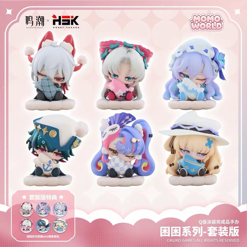 Pre Sale KURO GAMES Genuine Wuthering Waves Sleepy Series Chibi Figurines Brant Zani Phoebe Carlotta Rococo Cantarella Cosplay
