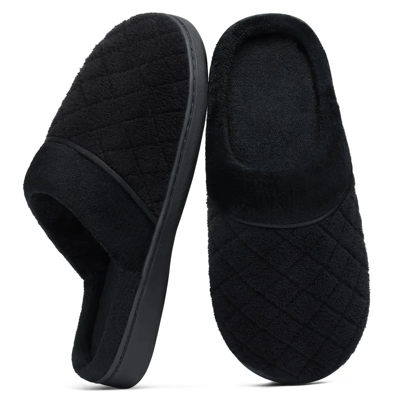 Comwarm Lightweight House Slippers For Women Men Anti-slip Soft Sole Home Slides Comfy Slides Memory Foam Unisex Bedroom Shoes