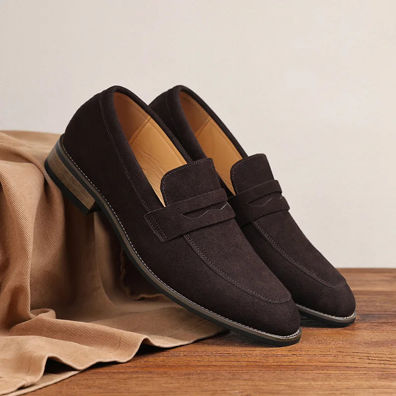 Large size Le Fu shoes men's leather shoes