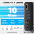 Vention 15-in-1 USB C Docking Station 4K@60Hz HDMI DP Triple Monitor  Hub USB 3.2 PD 100W Adapter for Windows MacBook HP Laptop