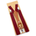 New Fashion Suspenders Men Women Adult Leather Trimmed End Y Back Adjustable Elastic Trouser Braces Strap - Visuel 18 | SAMAG