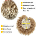 Synthetic Dreadlock Braided Half Wig Black Brown Blonde Grey Soft Faux Locs Natural Style Cosplay Costume Party Daily Anime Wigs