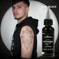 SUANGL 60ml Black Tattoo Ink Professional Tattoo Oil Ink Good Light Transmission Finely Ground Easy Shading Black Tattoo