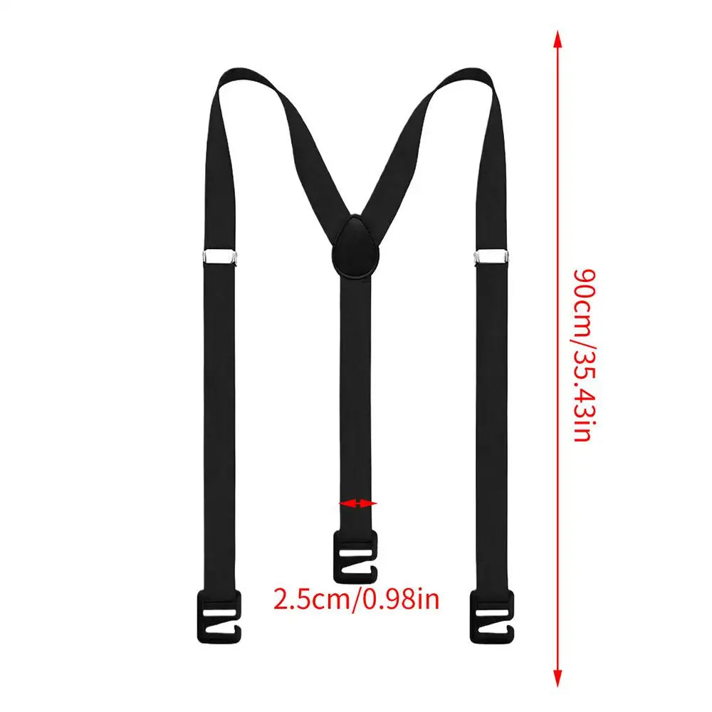 Mens Suspenders Clip Suspenders for Men Heavy Duty Adjustable Y-Back Invisible Belt for Outdoor Beach Mountaineering Fishing
