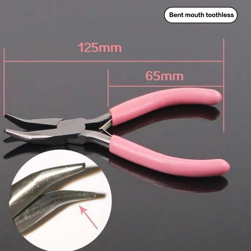 Jewelry Crimping Pliers For Making Tips Tool Tweezers Crimp Nose Pliers Jump Rings & Split Rings Double Rings Diy Accessories