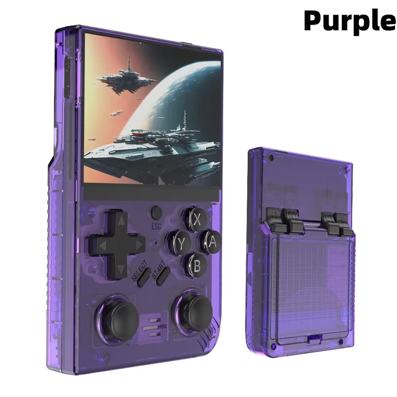 Video Game Console Handheld Retro R35 Plus Open Source Linux 3.5 Inch IPS Screen Portable Pocket Video Player Gaming 64GB Games