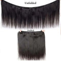 Brazilian Virgin Long Straight Human Hair Bundles 40‑42 Inch Double Weft 1/3/4 Bundles Human Hair Weave Extensions
