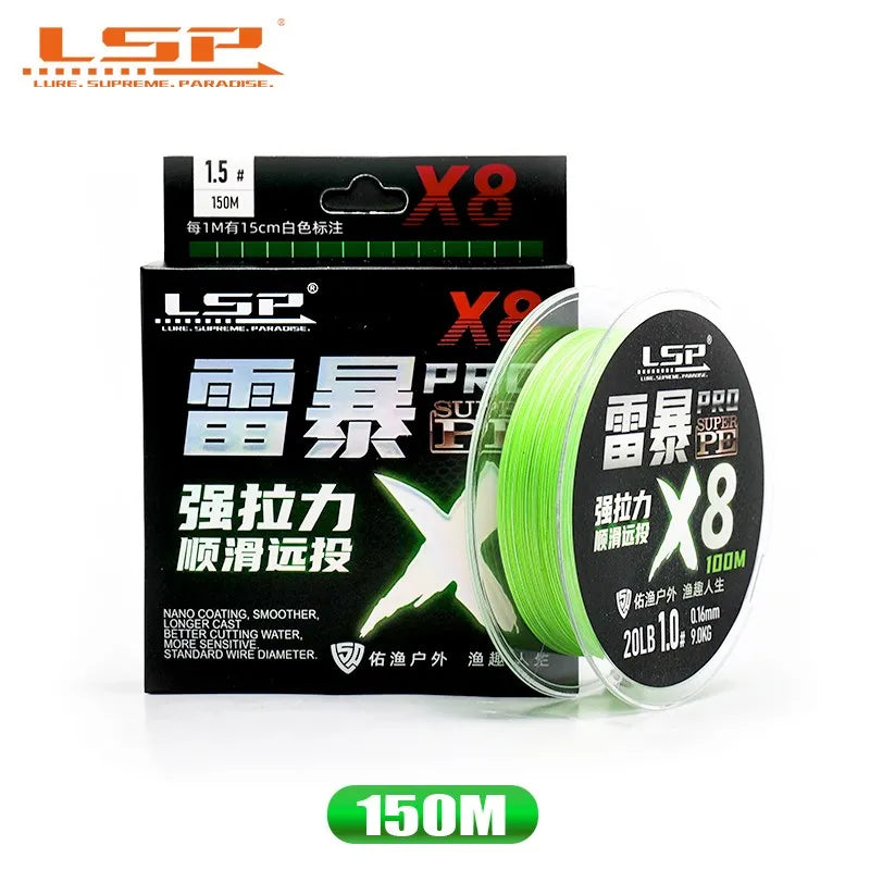 LSP Thunderstorm Pro PE Line 100-500m 16-58LB Braided 8 | SAMAG