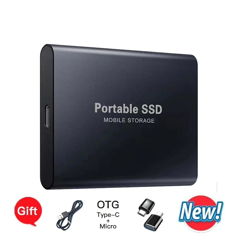 New Arrival Portable SSD USB3.2 Type-C High-speed Solid State Drive External Storage Hard Disk  ﻿
