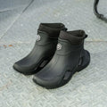 Winter Warm Men's Waterproof Shoes, Women's Short Rain Boots, Fleece-Lined Couple's Rain Boots