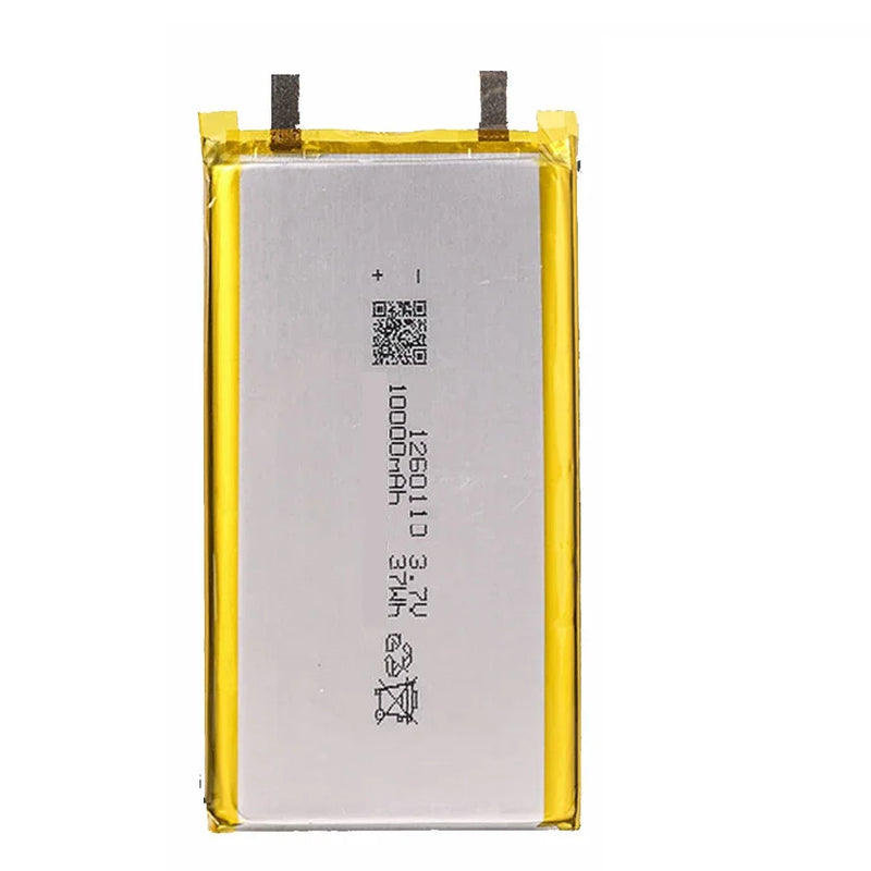 High Quality 3.7V 10000mAh 1260110 Polymer Lithium Ion Li-ion Rechargeable Battery for TOY POWER BANK GPS Table E-book Batteries