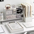 A4 Multifunctional Folder - Transparent Document Organizer Writing Pad for Students, Exam Paper Storage Binder Convenient