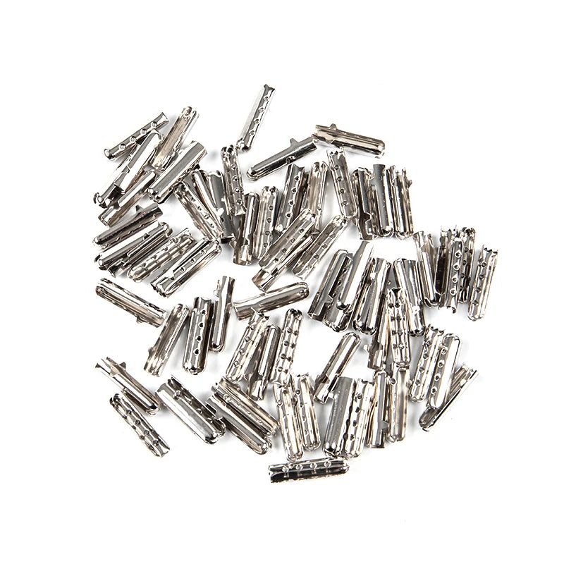 10/50Pcs Shoelace Head  DIY Shoelaces Repair Shoe Lace Tips Rope Head Clip.