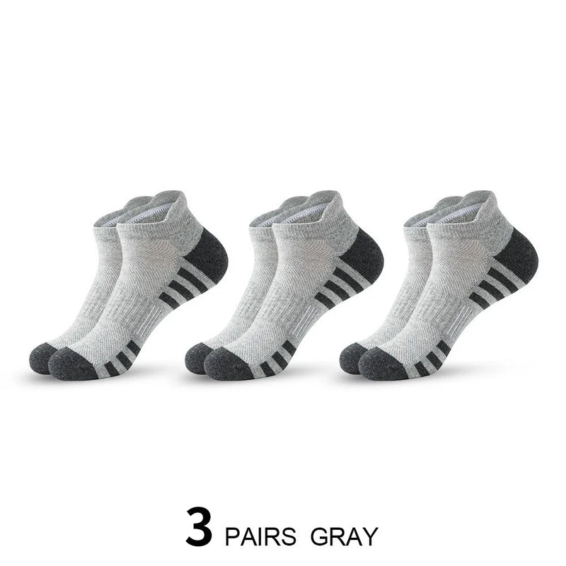 Pairs Ankle Athletic Running Socks Breathable Cotton | SAMAG