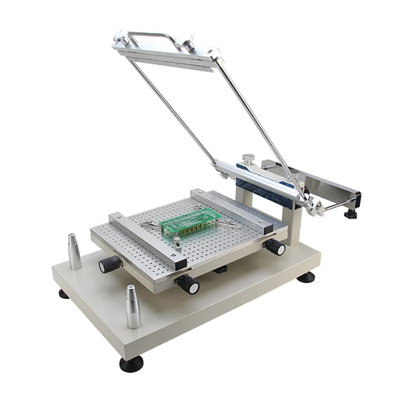 PTR-C300 Manual Frameless Solder Paste Printing Table Solder Paste Printer Platform for PCB SMT Assembly
