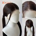 Light Blonde Color Synthetic Full Lace Wigs for Black Women Heat Resistant 26 Inch Long Straight Full Hand Tied Free Part 150%