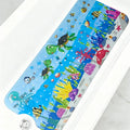 1pc Baby Bath Mat for Tub Non Slip Kids Bath Mat - 40x10cm Extra Long Cartoon Bathtub Mat Toddler Bath Mats with Suction Cups