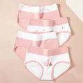 4Pcs Women'S Cotton Panties High Waist Body Shaper Underwear Plus Size M-5XL Sexy Ladies Briefs Breathable Solid Female Lingerie