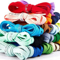 Rubber Band Classic Shoe Laces Reflective Letter Printing Flat Shoelaces for Sneakers Fashion Sports Strings Casual Accessories