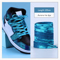 1 Pair Cotton Shoelaces Trend Tie Dye Shoe Laces Personality Men and Women Casual Shoes Universal Flat Shoelaces 120/140/160cm