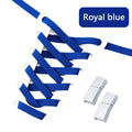 Magnetic Lock Shoelaces Without ties 8mm Wide Flat Elastic Laces Sneakers Tennis No Tie Shoe laces Easy Use Shoes Accessories