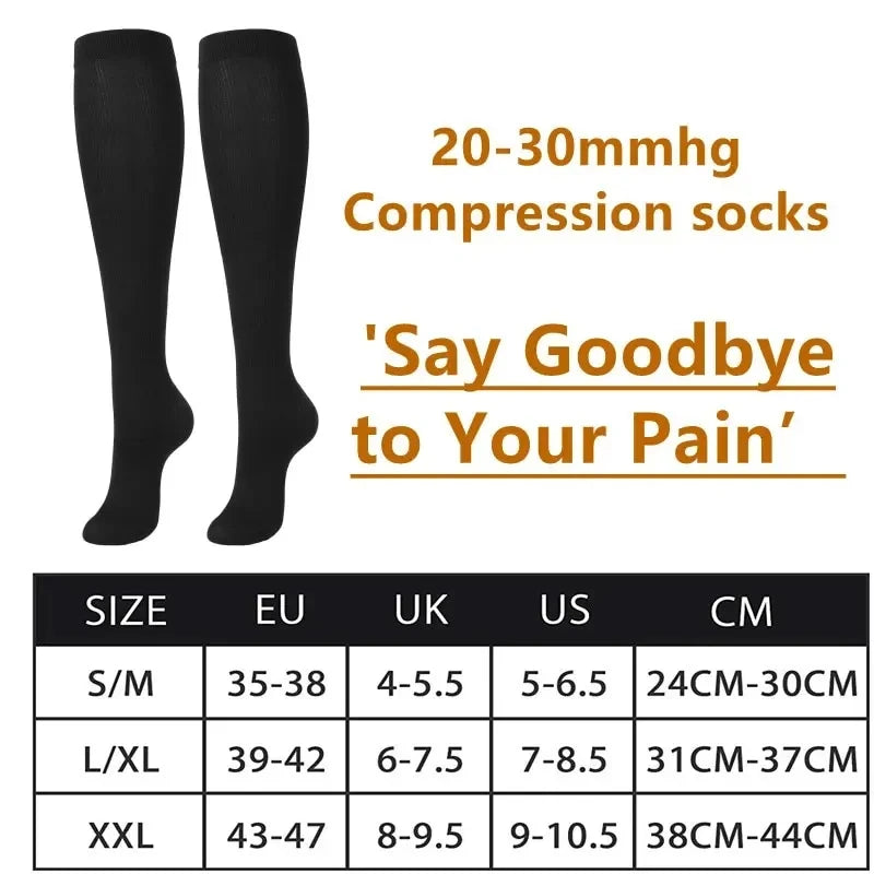 Pairs Compression Socks Medical Varicose Veins Swollen | SAMAG