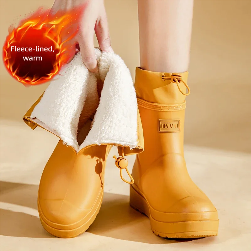 Men Women's casual rain boots Four Season lightweight waterproof anti-slip outdoor fishing shoes couple comfort garden rain shoe