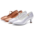 Women New Modern Dance Shoes Girls Standard Dancing Shoes High Heeled Ballroom Latin Dance Shoes for Women 5cm Heels