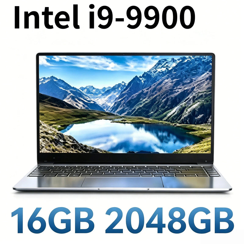 Intel i9 9900 15.6 Inch Ultra Slim Gaming Laptop 32GB RAM 512GB 1TB SSD 8C 16T 5GHz 1920x1080 Office Study Pro Max