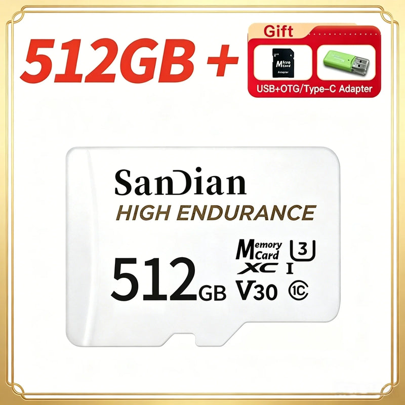 2026 New Class 10 High Speed Micro TF SD Memory Card Multi Capacities Storage For Camera Drone Dash Cam Smartphone