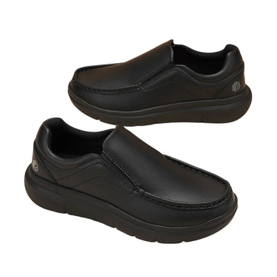 Fitville Men'S Slip-On Shoes Wide Width Leather Casual | SAMAG