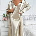 Women's Sexy Fashion Pajama Set V-Neck Slip Dress | SAMAG