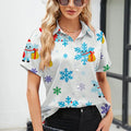 Christmas new summer women's shirt short - sleeved tops - View 3 | SAMAG