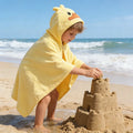 1 Comfortable and Multifunctional Hooded Bath Towel, Absorbent and Soft, with Cute Cartoon Animal Designs, Suitable for Use as a Bathroom Robe, Nap Blanket, and for Occasions Such as Christmas and New Year