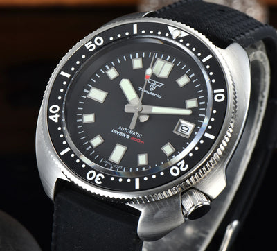 Tandorio 44mm Men's Automatic Mechanical Dive Watch Miyota 8215 PT5000 200M Waterproof Sapphire Glass Date C3 | SAMAG