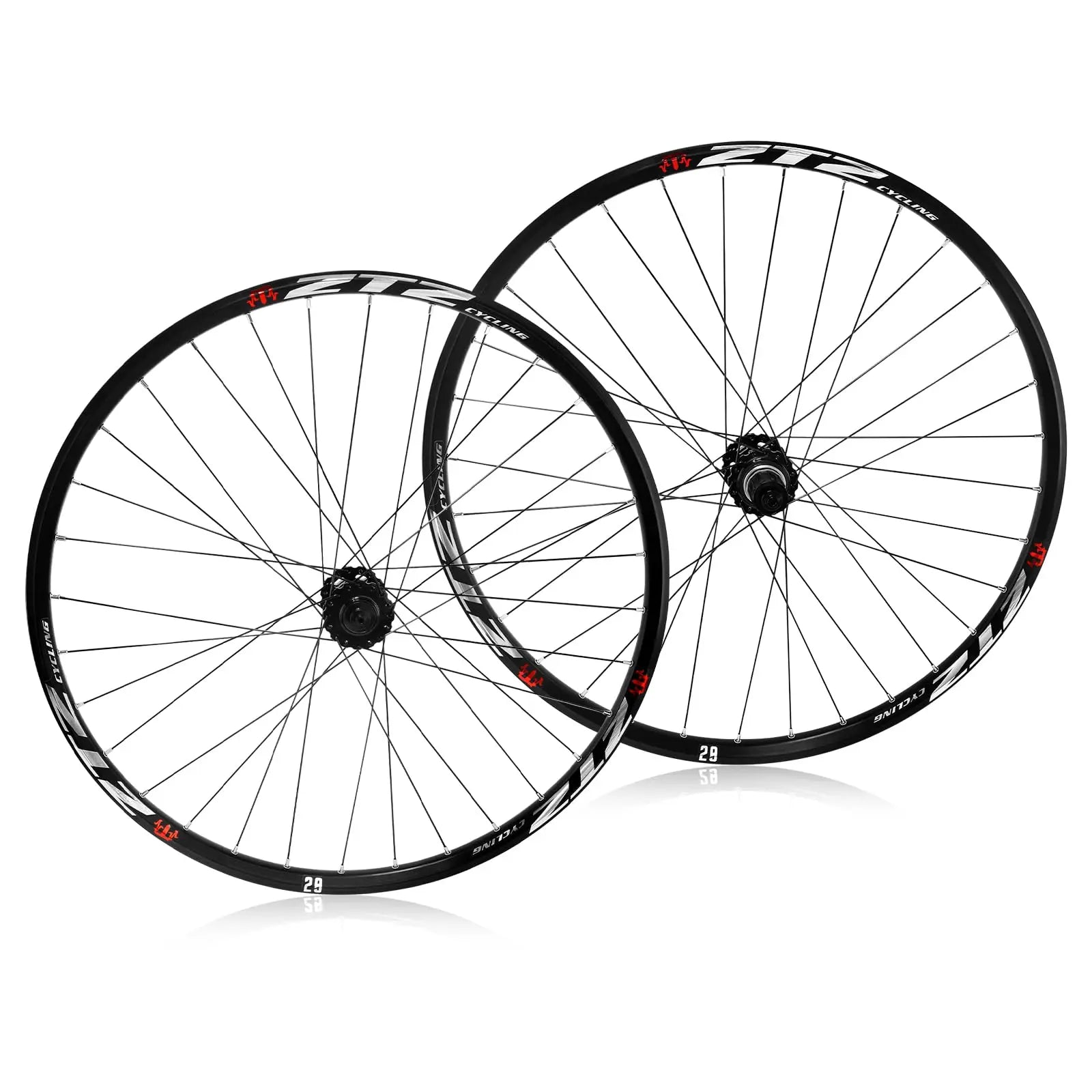 26"/27.5"/29" Mountain Bike Wheelset Ultralight Aluminum Alloy Rim 32H High Strength Bike Wheels Quick Release Disc Brake MTB Wheel Set Compatible 7-12 Speed Cassette