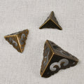 20pcs Retro metal corner protectors with cloud-patterned wood box iron corners decorative protective edge guards all four sides