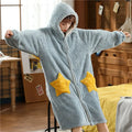 Winter Pajamas For Women Cartoon Hooded Long Robe Cute | SAMAG